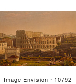 #10792 Picture Of The Roman Coliseum Flavian Amphitheatre