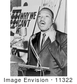 #11322 Picture Of Mlk At A Press Conference