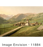 #11884 Picture Of The Village Of Of Realp Near Furka Pass Switzerland