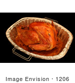 #1206 Thanksgiving Photography Of A Cooked Turkey In A Pan