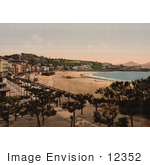 #12352 Picture Of The Waterfront Village Of Donostia-San Sebastian Spain