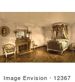 #12367 Picture Of The Bedroom Of Marie Antoinette At Petit Trianon