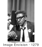 #1279 Photo Of Bayard Rustin At A News Briefing On The Civil Rights March On Washington