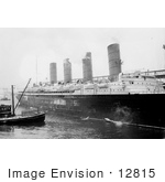 #12815 Picture Of A Ship By The Lusitania