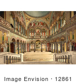 #12861 Picture Of The Throne Room Neuschwanstein Castle Bavaria Germany