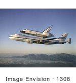 #1308 Stock Photo Of Shuttle Atlantis Returning To Kennedy Space Center