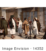 #14352 Picture Of Arab People Disputing On A Street Algeria