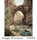 #14353 Picture Of A Natural Arch Over The Stream Constantine Algeria