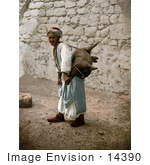 #14390 Picture Of A Man Carrying An Animal Carcass On His Back Jerusalem