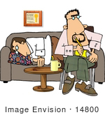#14800 Psychiatrist In A Session With His Patient Clipart