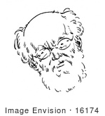 #16174 Picture Of A Caricature Of Karl Kautsky