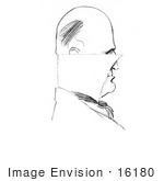 #16180 Picture Of A Caricature Drawing Of CD Gibson