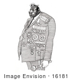 #16181 Picture Of A Caricature Of Idi Amin Dada