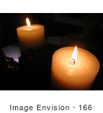 #166 Image Of A Candle Reflecting In A Mirror