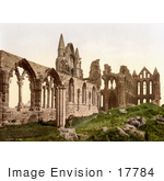 #17784 Photo Of The Ruins Of Whitby Abbey In Yorkshire England