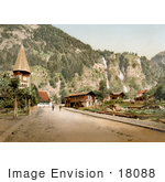 #18088 Picture Of Alpbach Falls Lutschinen Bernese Oberland Switzerland