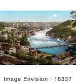 #18337 Photo Of Fortified Munot And The Falls Of The Rhine Schaffhausen Switzerland