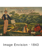 #1843 Uncle Sam Says - Garden To Cut Food Costs