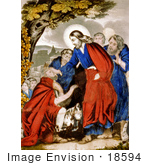 #18594 Photo Of Jesus Christ Restoring A Blind Man’S Sight