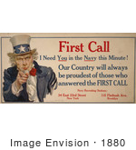#1880 First Call I Need You In The Navy This Minute!