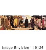 #19126 Photo Of Women In Robes With Big Cats On Leashes The Syracusan Bride By Frederic Lord Leighton