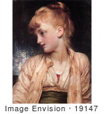 #19147 Photo Of A Girl Looking Left Gulnihal By Frederic Lord Leighton