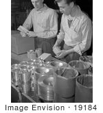 #19184 Photo Of Male Factory Workers Wrapping And Packaging Pistons For Shipment