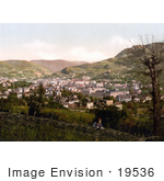 #19536 Photo Of A Man By A Fence Looking At The City Of Sarajevo Bosnia