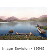 #19545 Photo Of A Man On A Boat On The Pliva Lake In Jajce Bosnia