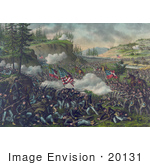 #20131 Stock Photography: Battle Of Chickamauga Between The Union Army Of The Cumberland And The Confederate Army Of Tennessee
