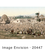 #20447 Historical Stock Photography Of The Cemetery Where The Family Of Mahomet Are Buried Damascus Holy Land Syria
