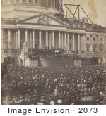 #2073 Inauguration Of Mr Lincoln 4 March 1861
