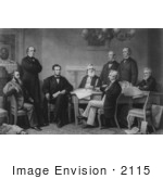 #2115 The First Reading Of The Emancipation Proclamation Before The Ca