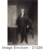 #21226 Stock Photography Of A Mezzotint Of Daniel Webster