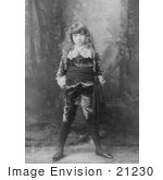 #21230 Stock Photography Of Actress Elsie Leslie In Little Lord Fauntleroy In 1888