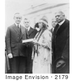 #2179 Miss Ruth Muskrat With President Coolidge