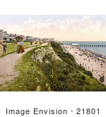 #21801 Historical Stock Photography Of The West Cliff Of Clacton-On-Sea On The Tendring Peninsula Essex England
