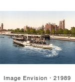 #21989 Stock Photography Of Steamboat On The River Thames Passing The Lambeth Palace In London England