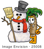 25008-clip-art-graphic-of-a-tropical-palm-tree-cartoon-character-with-a-snowman-on-christmas-by-toons4biz.jpg