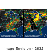 #2632 Distribution Patterns Hurricanes Katrina And Rita