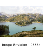#26864 Stock Photography Of Mountains Surrounding Tarn Hows Coniston Lake District Cumbria England Uk
