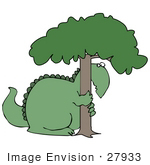 27933-clip-art-graphic-of-a-green-tree-hugging-dinosaur-symbolizing-loss-of-habitat-or-love-for-nature-by-djart.jpg