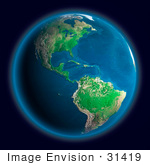#31419 3D Illustration of Earth Globe by Oleksiy Maksymenko