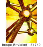#31749 Iron Molecule Abstract Conceptual 3d Illustration