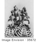 #35672 Stock Photo Of A Man Actor De Wolf Hopper Surrounded By A Group Of Beautiful Ladies In Dresses Performing During The Broadway Musical El Capitan 1896