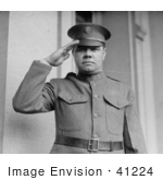 #41224 Stock Photo Of Babe Ruth Facing Front Wearing A Uniform And Saluting