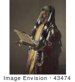 #43474 Rf Stock Photo Of A Jerusalem Rabbi Man Holding A Scroll And Phylacteries