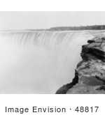 #48817 Royalty-Free Stock Photo Of A View From On Top Of Horseshoe Falls Niagara Falls