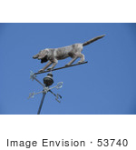 #53740 Royalty-Free Stock Photo Of A Dog Weathervane