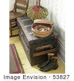 #53827 Royalty-Free Stock Photo Of A Sewing Basket